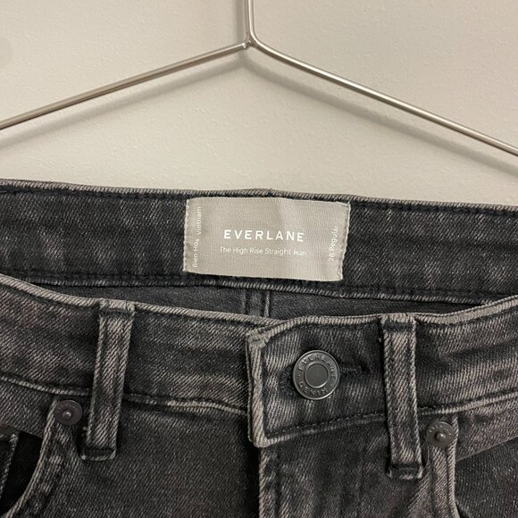 Everlane High Rise Straight Jean - Picture 2 of 3